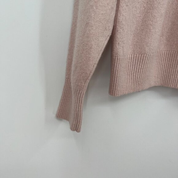 Reiss AUDREY CREW NECK KNITTED sweater jumper light pale pink woman's size mediu - Picture 4 of 11